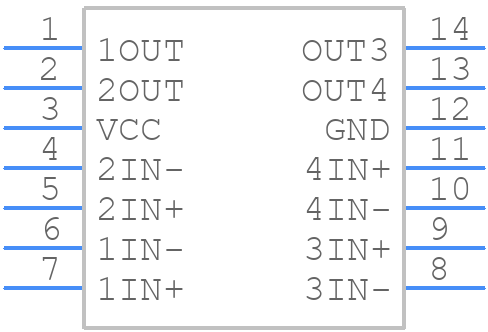 LM2901PWR - Texas Instruments - PCB symbol