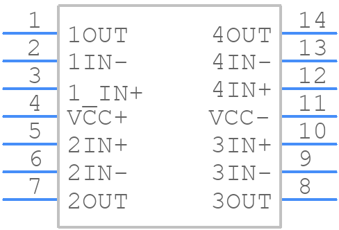 LM348N/NOPB - Texas Instruments - PCB symbol
