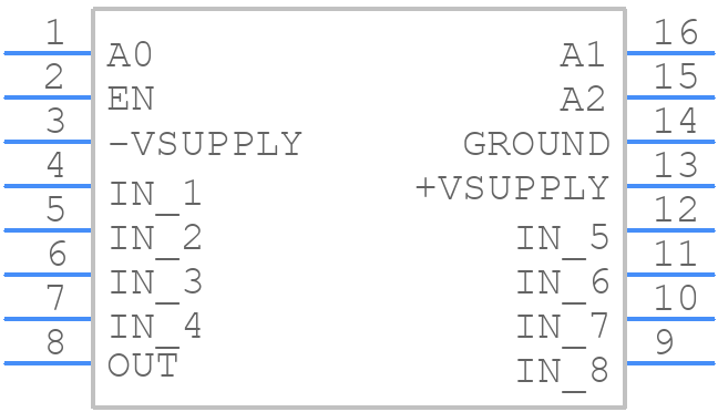 MPC508AP - Texas Instruments - PCB symbol