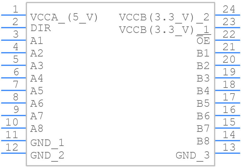 SN74LVC4245APW - Texas Instruments - PCB symbol