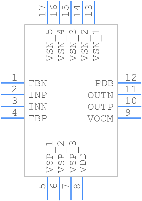 THS4541IRGTT - Texas Instruments - PCB symbol