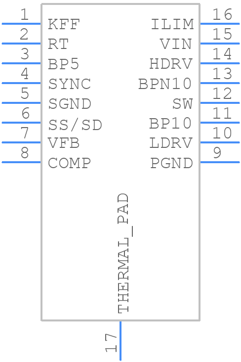 TPS40060PWP - Texas Instruments - PCB symbol