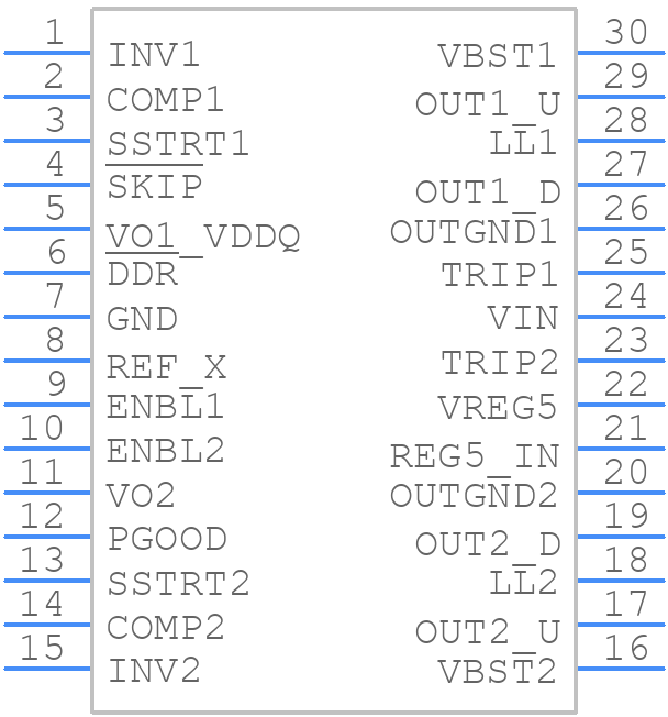 TPS51020DBT - Texas Instruments - PCB symbol