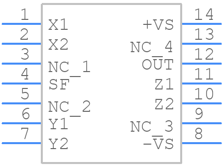 AD534KDZ - Analog Devices - PCB symbol