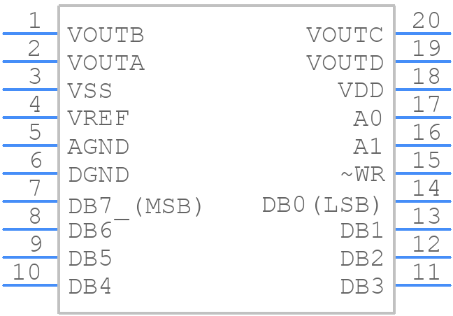 AD7226KRZ - Analog Devices - PCB symbol