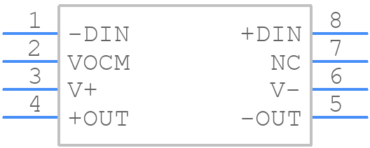 AD8131ARMZ - Analog Devices - PCB symbol