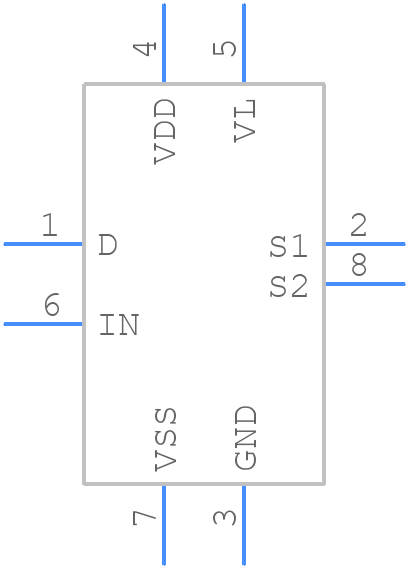 ADG419BRMZ - Analog Devices - PCB symbol