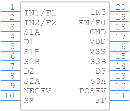 ADG5243FBRUZ - Analog Devices - PCB symbol