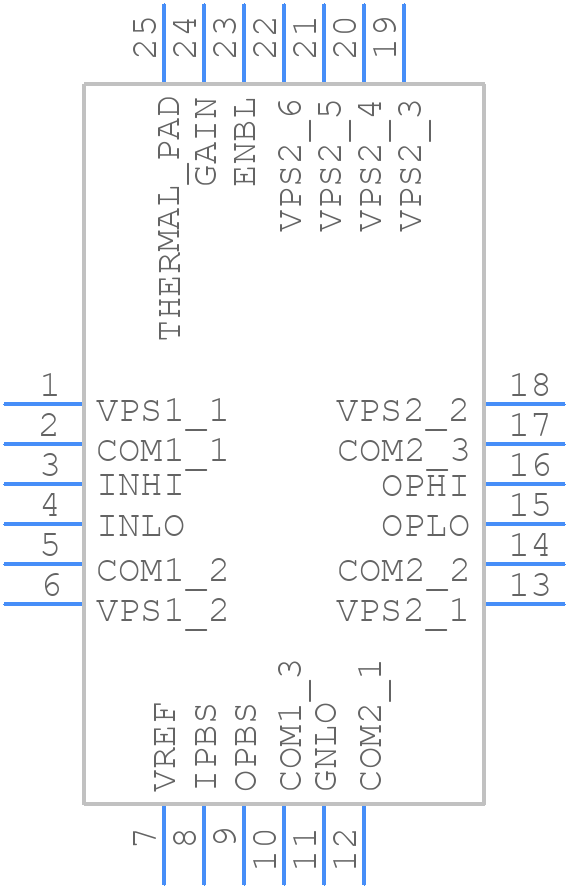 ADL5330ACPZ - Analog Devices - PCB symbol