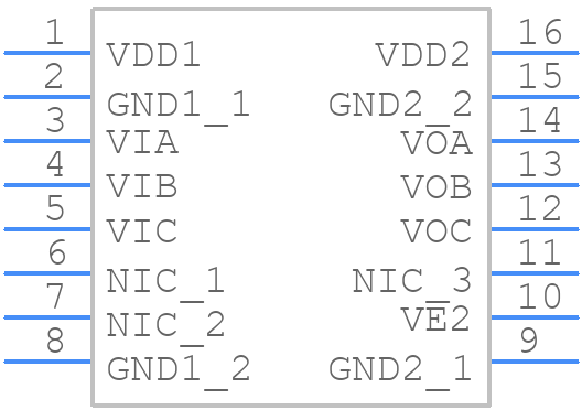 ADUM130E1BRZ - Analog Devices - PCB symbol