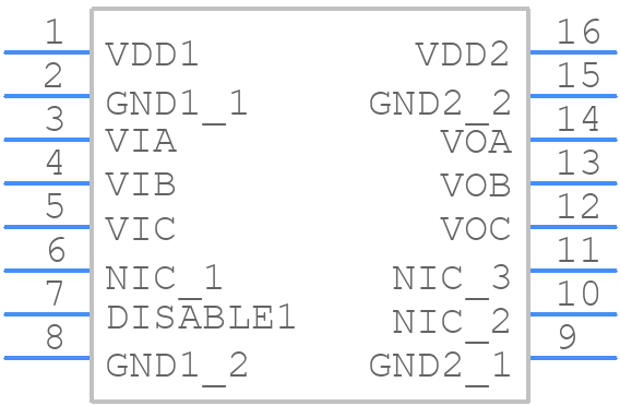 ADUM230D0BRWZ - Analog Devices - PCB symbol