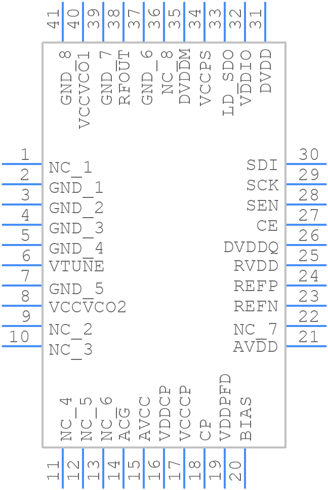 HMC783LP6CE - Analog Devices - PCB symbol