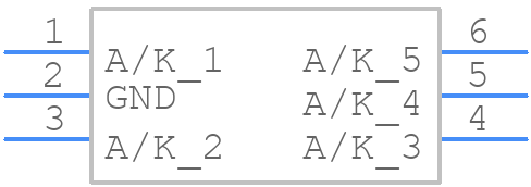 ESD5V5U5ULC E6327 - Infineon - PCB symbol