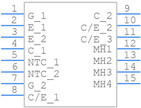 FF300R12ME4 - Infineon - PCB symbol