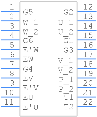 FS25R12W1T4 - Infineon - PCB symbol