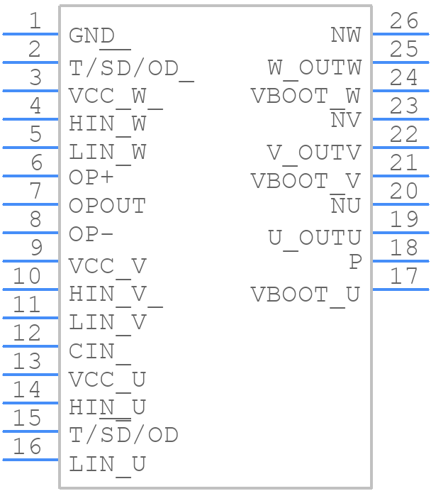 STGIPQ3H60T-HL - STMicroelectronics - PCB symbol