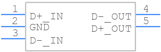 USBDF02W5 - STMicroelectronics - PCB symbol
