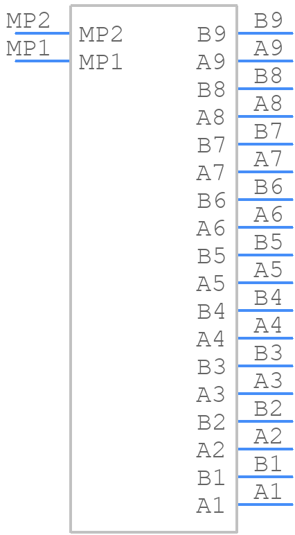 0749603018 - Molex - PCB symbol