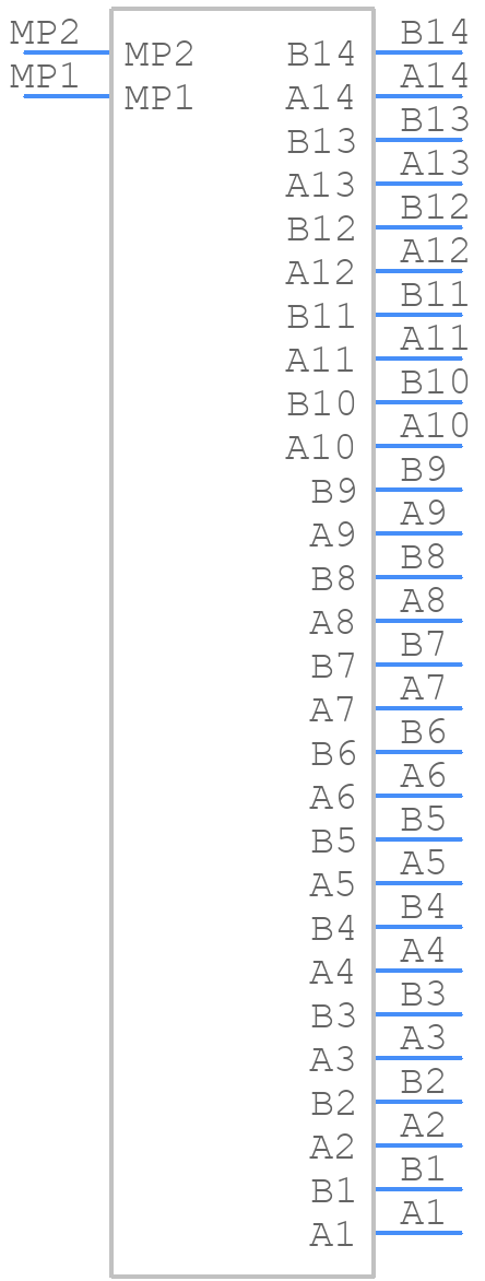 0749603028 - Molex - PCB symbol