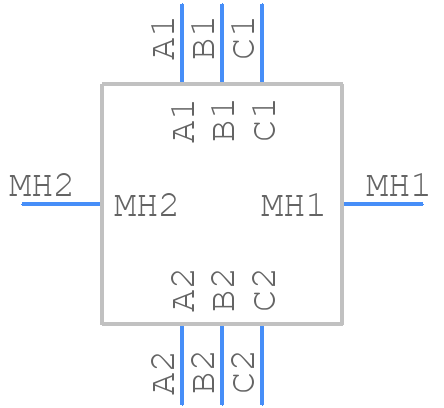 FX30B-3P-7.62DSA20 - Hirose - PCB symbol