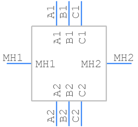 FX30B-3S-7.62DSA - Hirose - PCB symbol