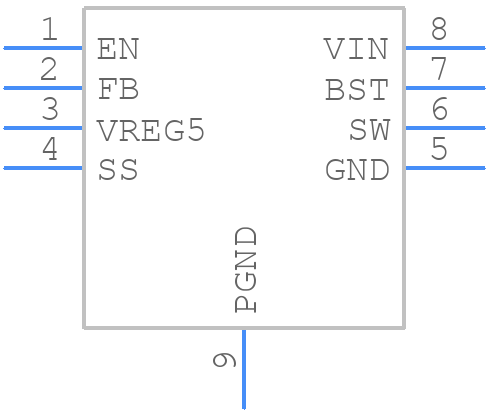AP65450SP-13 - Diodes Incorporated - PCB symbol