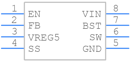AP65550SP-13 - Diodes Incorporated - PCB symbol