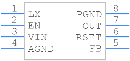 PAM2401SCADJ - Diodes Incorporated - PCB symbol