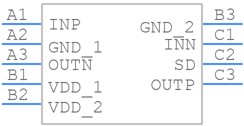 PAM8013AKR - Diodes Incorporated - PCB symbol