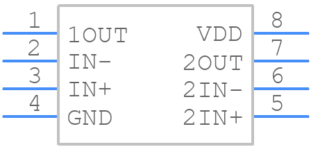 TLV272IM8-13 - Diodes Incorporated - PCB symbol
