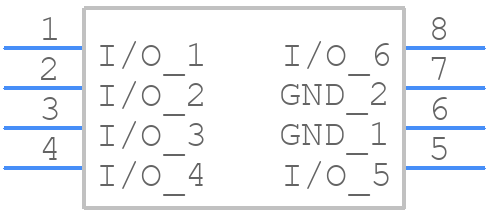 ESDA6V1U1RL - STMicroelectronics - PCB symbol