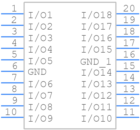 ESDA6V1S3RL - STMicroelectronics - PCB symbol