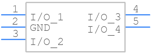 ESDA6V1SC5 - STMicroelectronics - PCB symbol