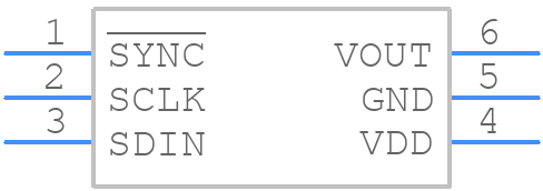 AD5621BKSZ-500RL7 - Analog Devices - PCB symbol