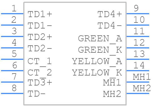 48F-01GY2DPL2NL - Shanghai YDS Tech - PCB symbol