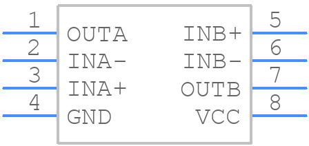 MAX9107EKA+T - Analog Devices - PCB symbol