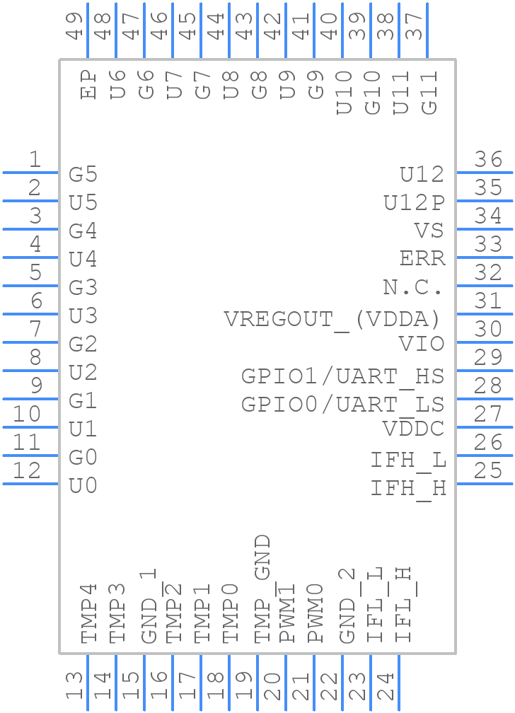 TLE9012AQUXUMA1 - Infineon - PCB symbol