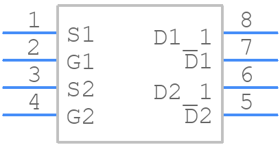 SI4567DY-T1-E3 - Vishay - PCB symbol