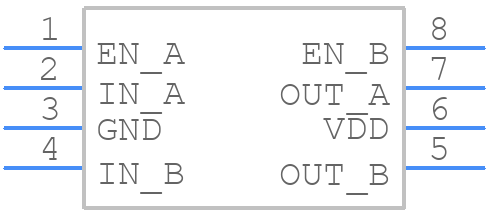 MCP14A0154-E/MS - Microchip - PCB symbol