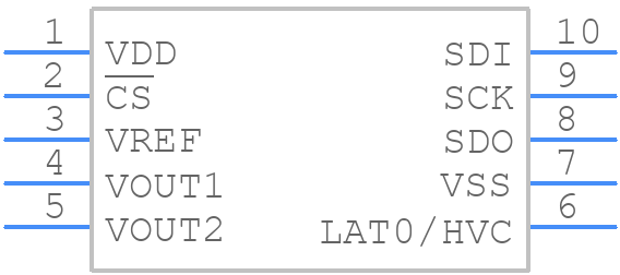 MCP48FEB22-E/UN - Microchip - PCB symbol