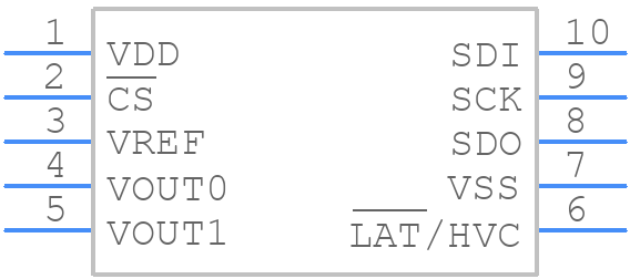 MCP48FVB12-E/UN - Microchip - PCB symbol