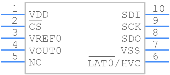 MCP48FVB22-E/UN - Microchip - PCB symbol