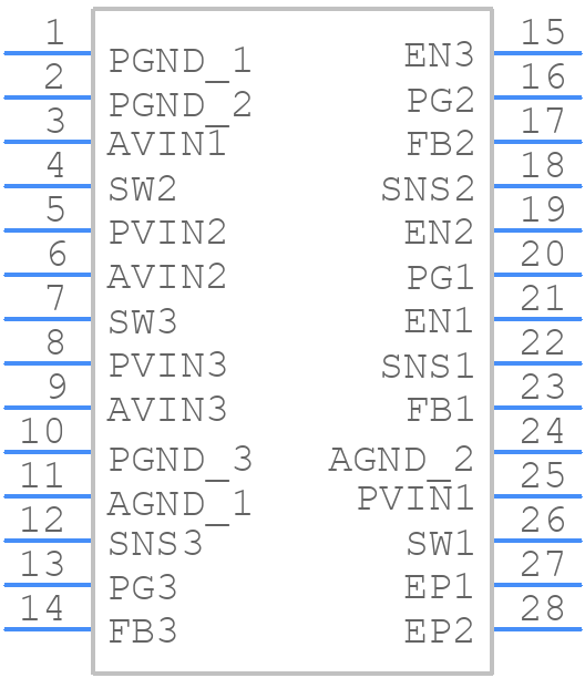 MIC23451-AAAYFL-T5 - Microchip - PCB symbol