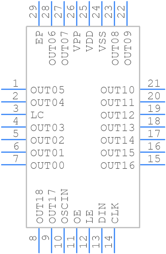 MTCH652-I/MV - Microchip - PCB symbol