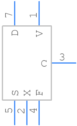TOP258EN - Power Integrations - PCB symbol
