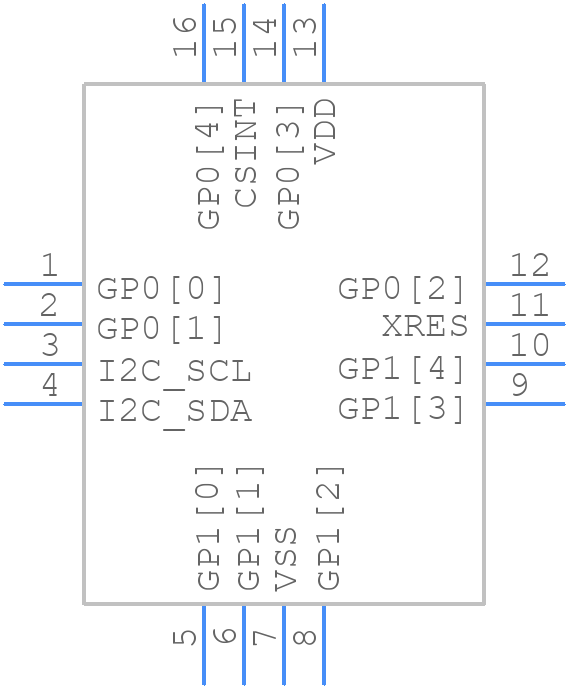 CY8C20110-LDX2I - Infineon - PCB symbol