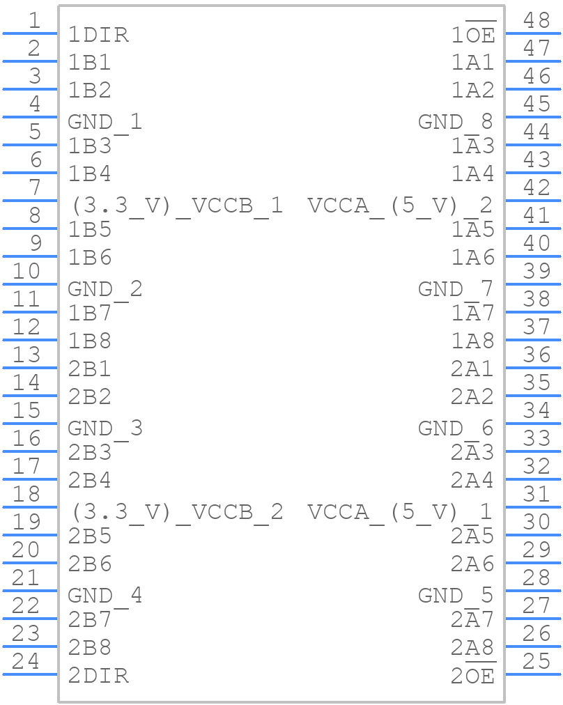 TC74LCX163245(EL,F - Toshiba - PCB symbol