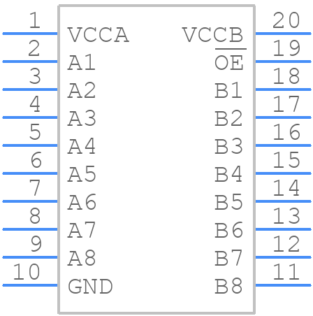 TC7MPB9307FK(EL) - Toshiba - PCB symbol
