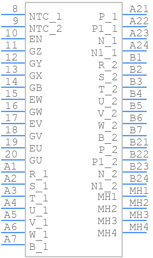 7MBR75VB-120-50 - FUJI ELECTRIC - PCB symbol
