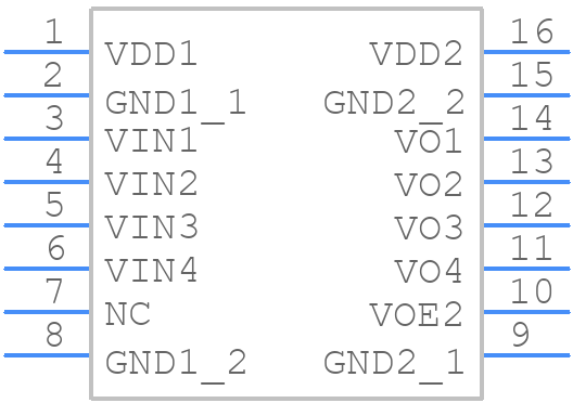 ACML-7400-000E - Avago Technologies - PCB symbol